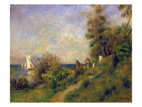 Antibes, 1888 - Pierre-Auguste Renoir painting on canvas